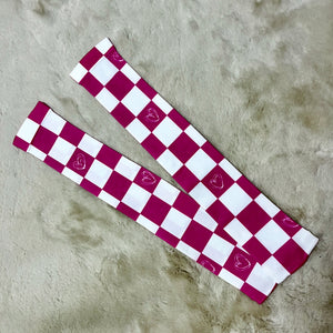 Checker Hearts Sock