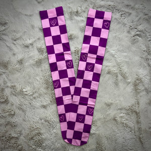 Checker Hearts Sock